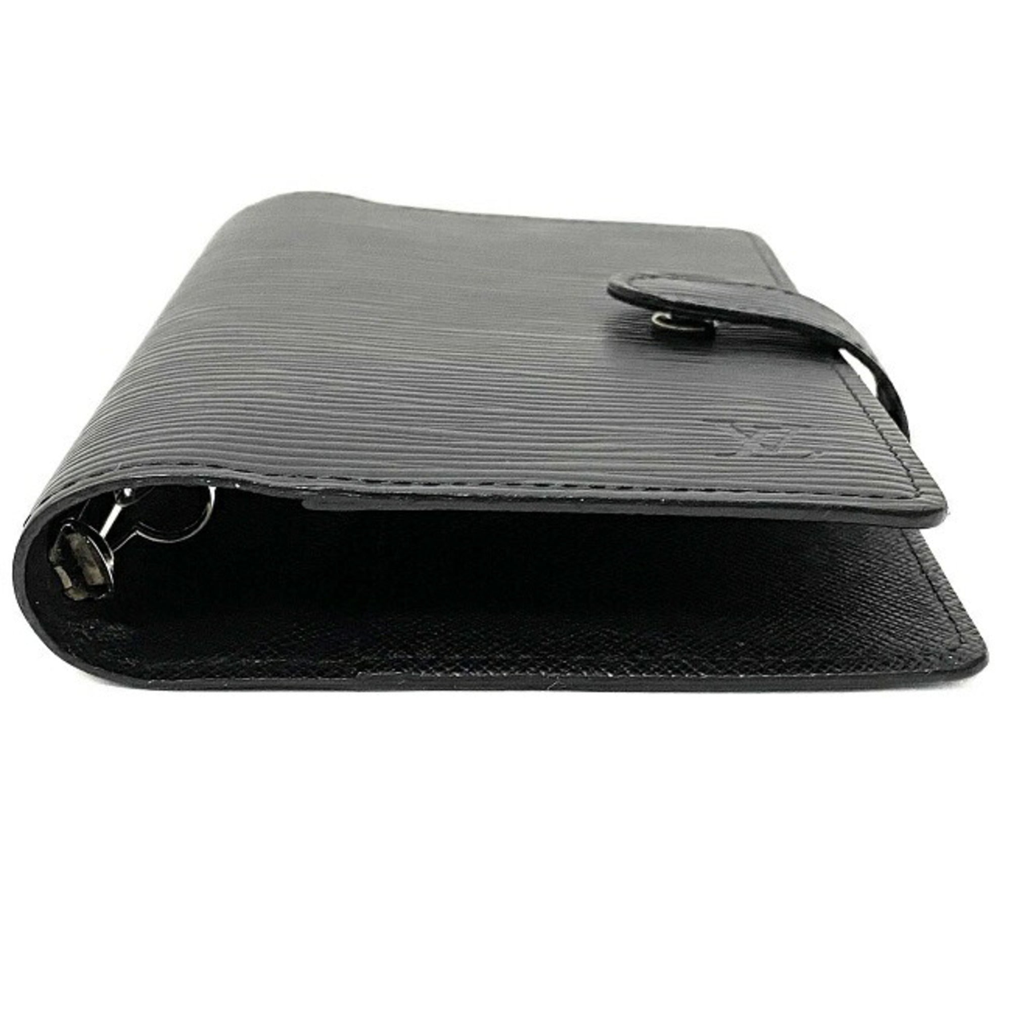 Louis Vuitton Black Leather COUVERTURE AGENDA FONCTIONNEL PM wallet accessories