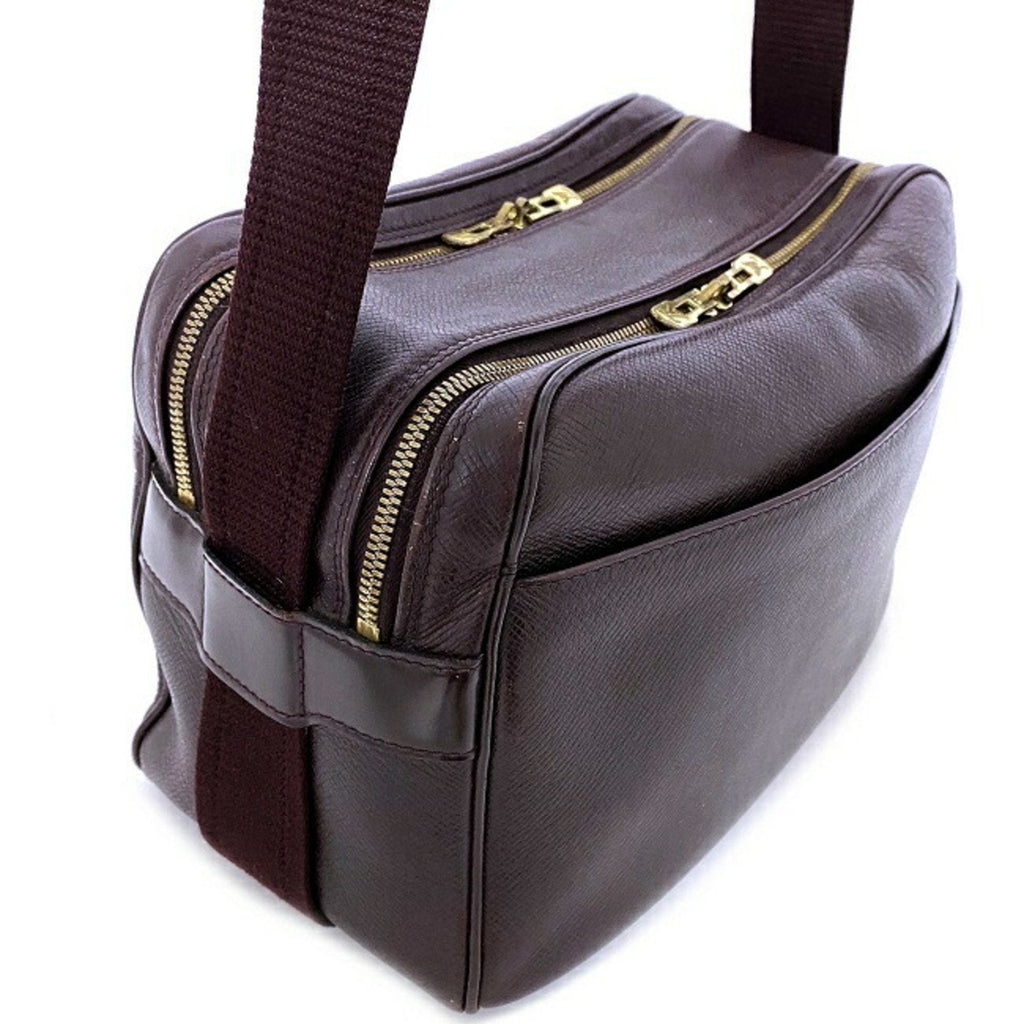 Louis Vuitton Bordeaux Leather Reporter shopper bag