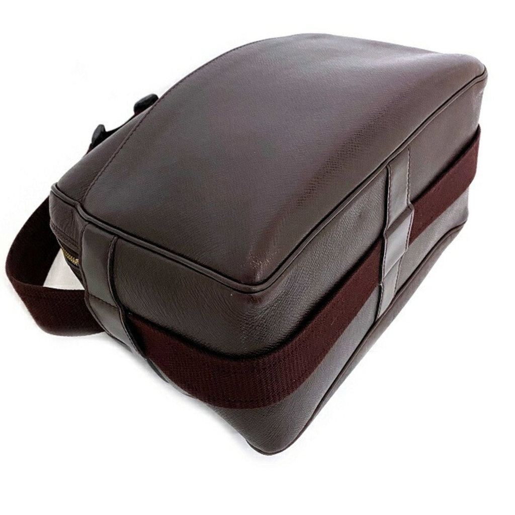 Louis Vuitton Bordeaux Leather Reporter shopper bag