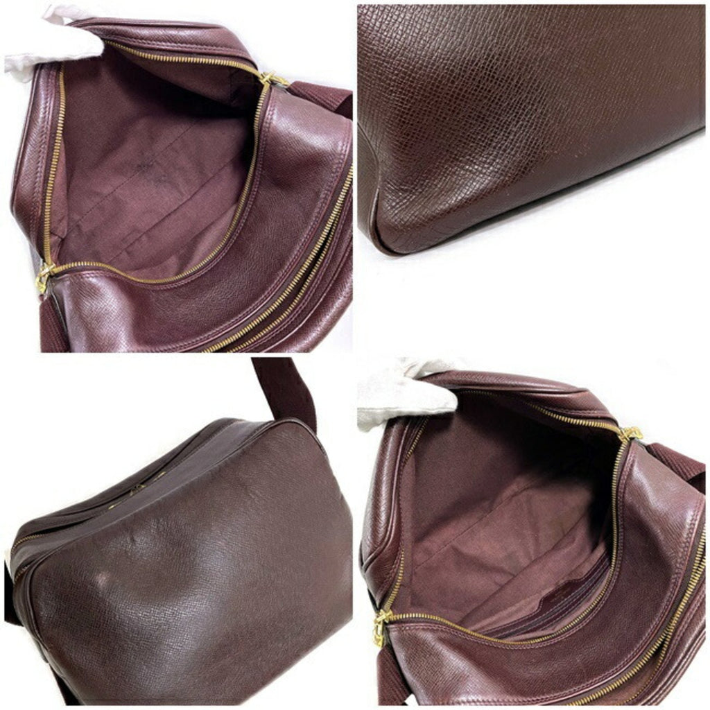 Louis Vuitton Bordeaux Leather Reporter shopper bag