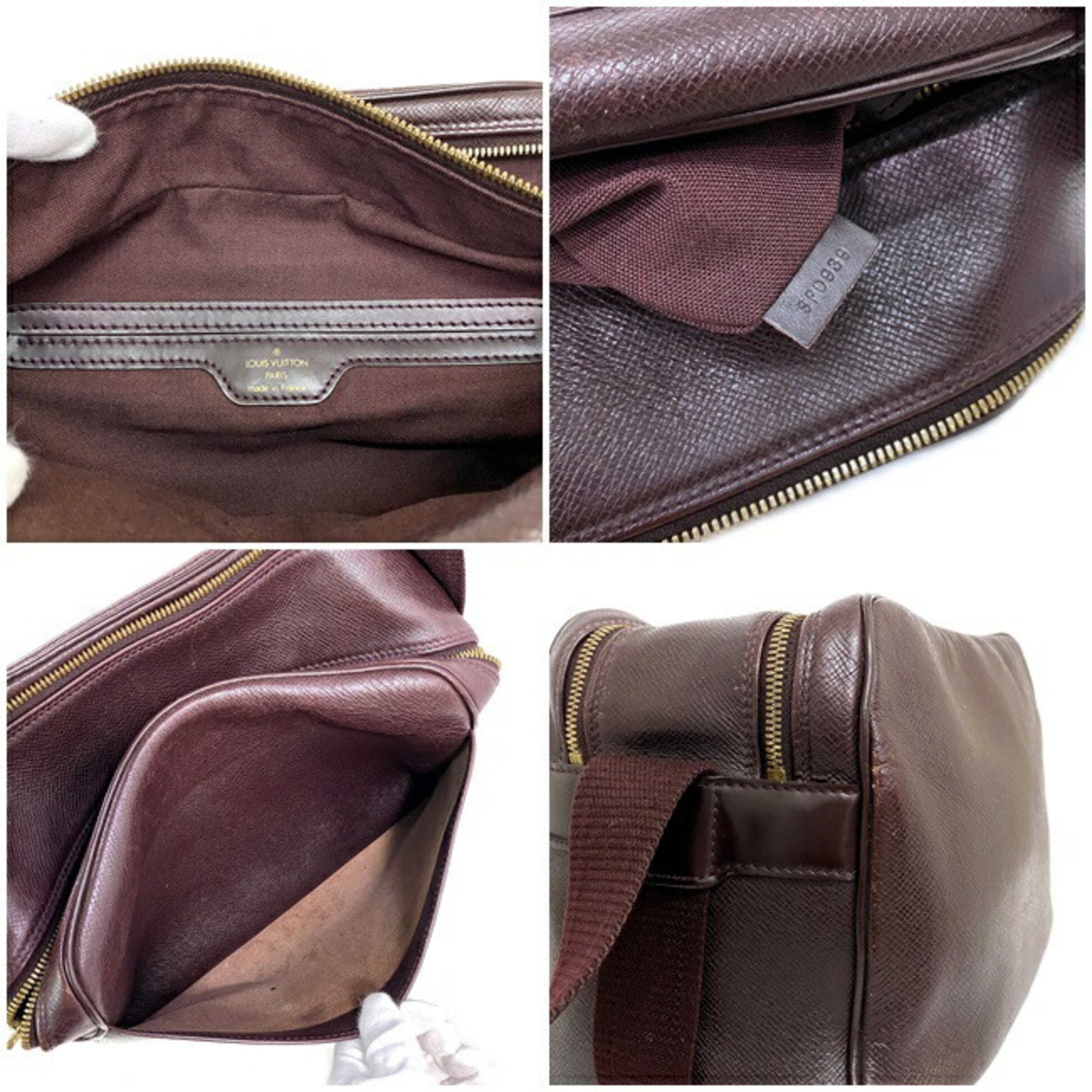 Louis Vuitton Bordeaux Leather Reporter shopper bag