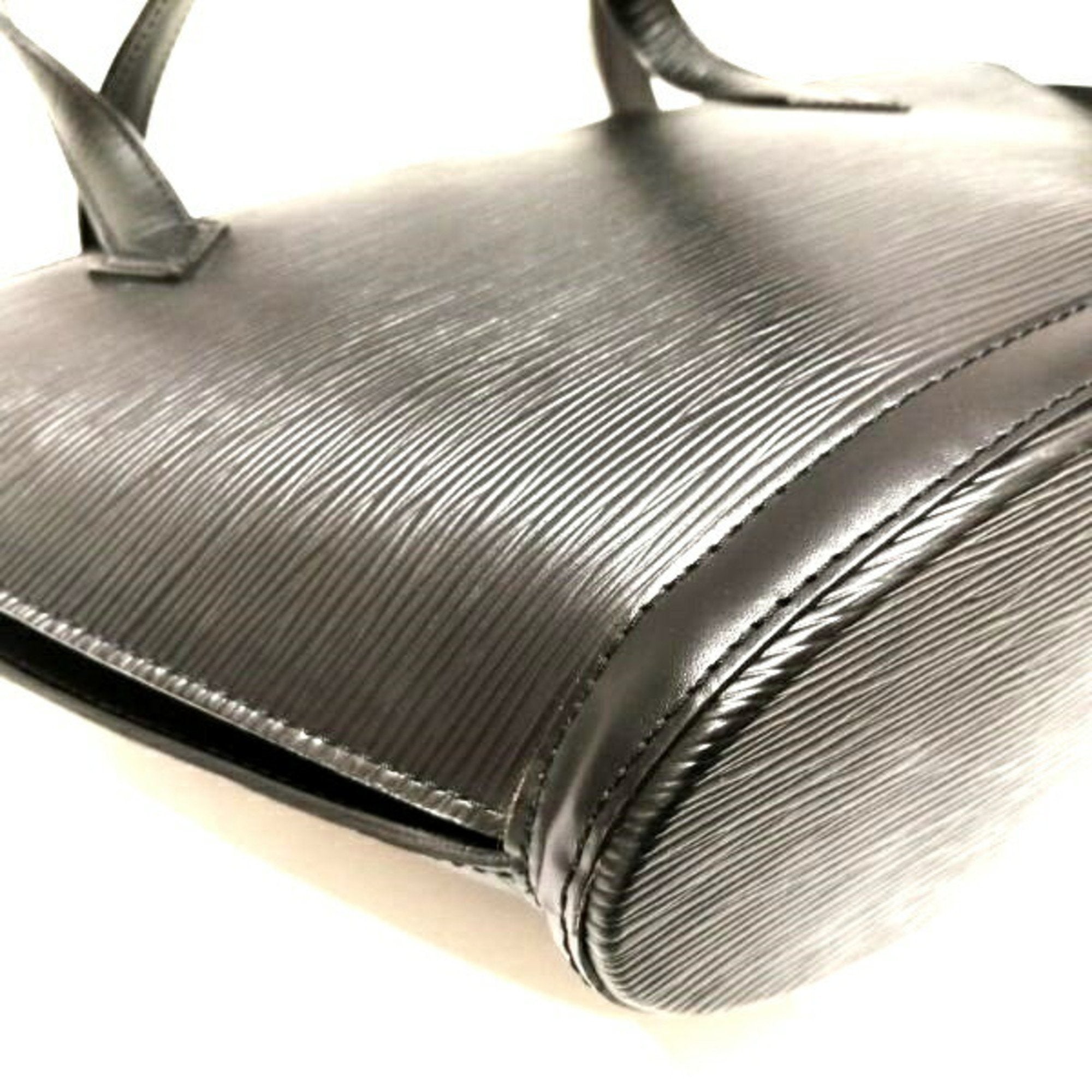 Louis Vuitton Black Leather Saint Jacques shopper bag