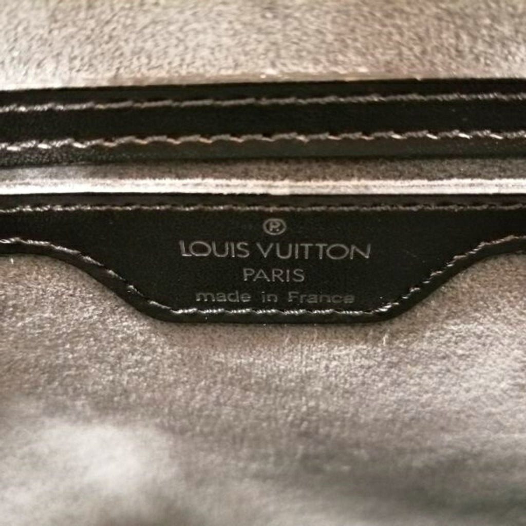 Louis Vuitton Black Leather Saint Jacques shopper bag