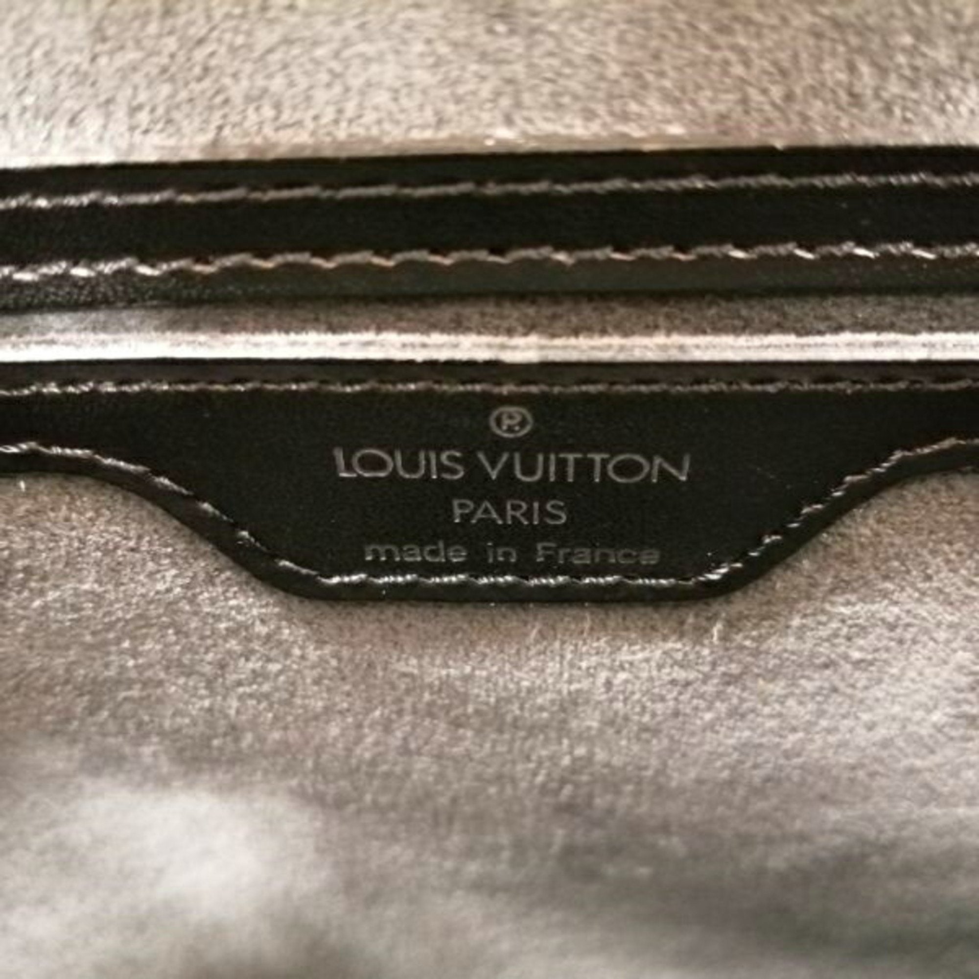 Louis Vuitton Black Leather Saint Jacques shopper bag