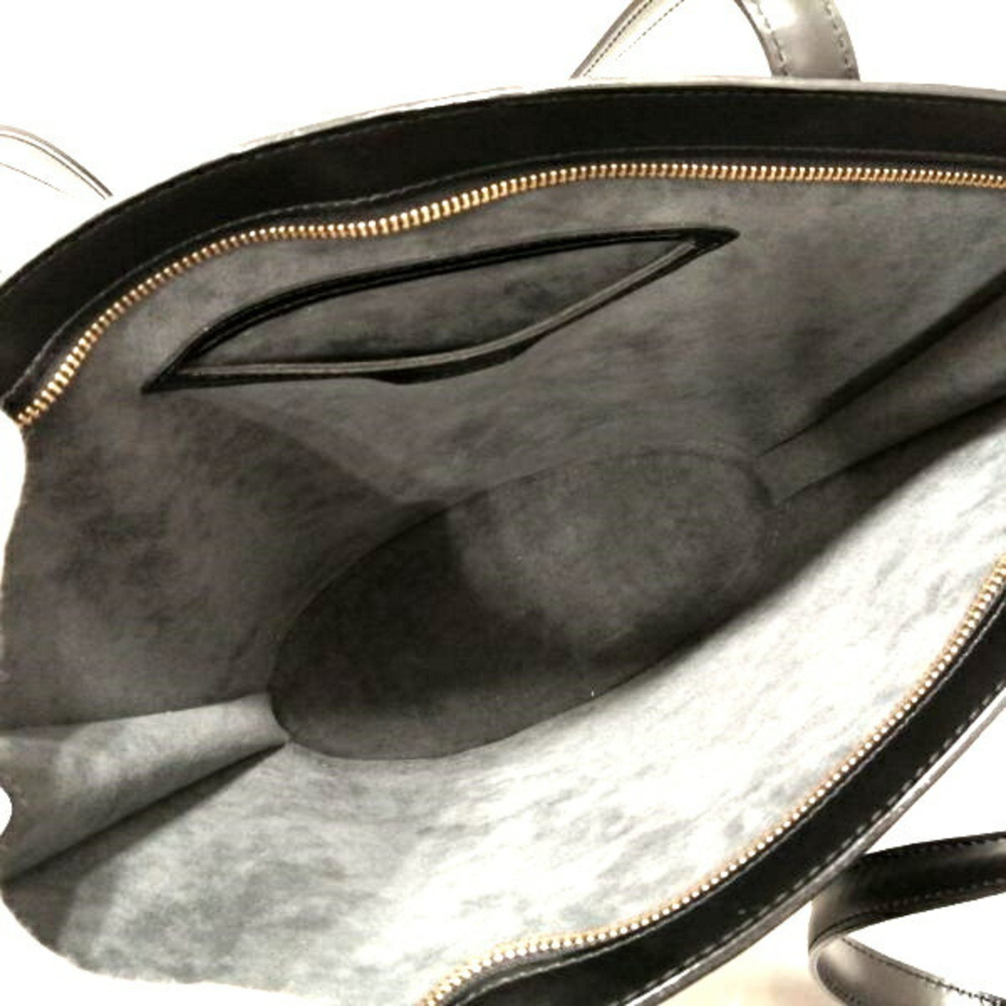 Louis Vuitton Black Leather Saint Jacques shopper bag
