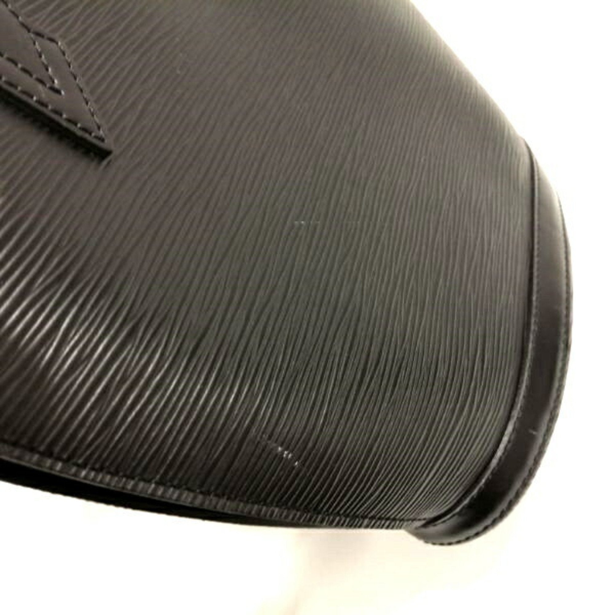 Louis Vuitton Black Leather Saint Jacques shopper bag