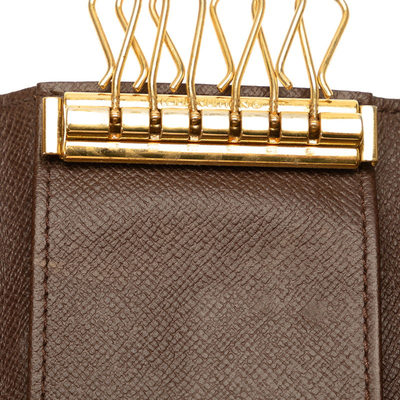 Louis Vuitton Damiere Multicle 6 6 Series Keycase N62630 Brown PVC Leather Lady Louis Vuitton