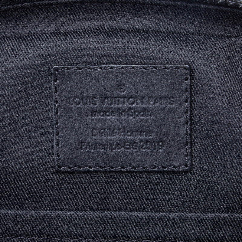 Louis Vuitton Monogram Trion Utility Side Bag Body Bag 2WAY M53298 Noir Black Leather Men Louis Vuitton