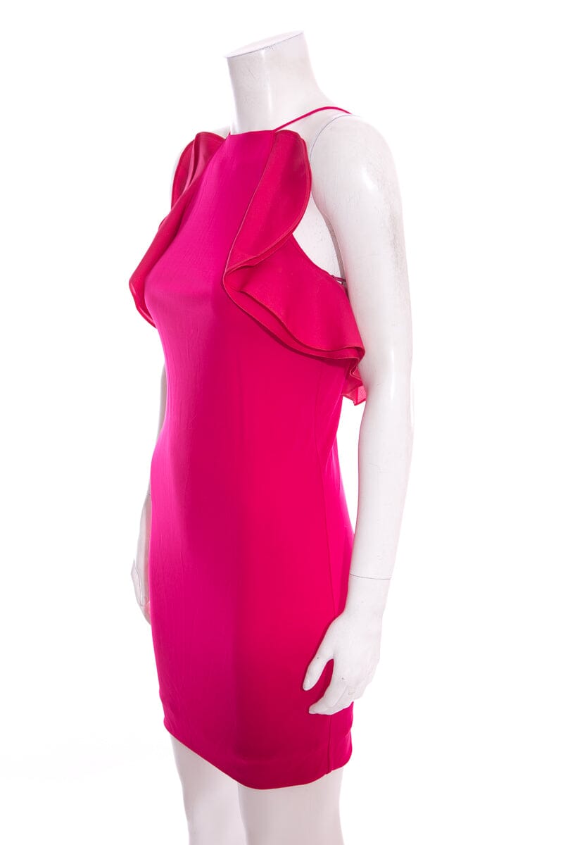 Gucci Pink Ruffle Mini Dress SZ S