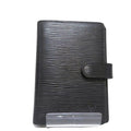 Louis Vuitton Black Leather Agenda PM wallet accessories