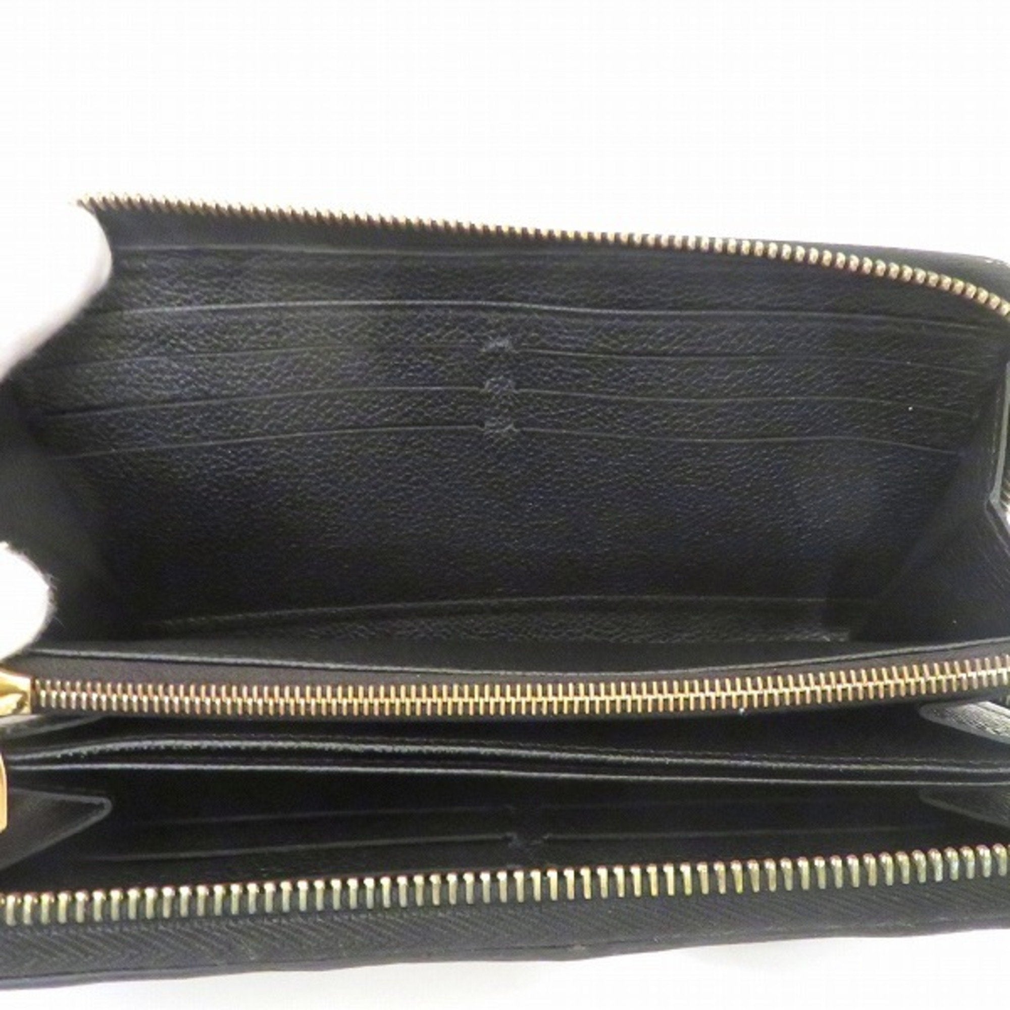 Louis Vuitton Black Leather Zippy wallet wallet accessories