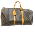 Louis Vuitton Brown Canvas Keepall 55 travel bag