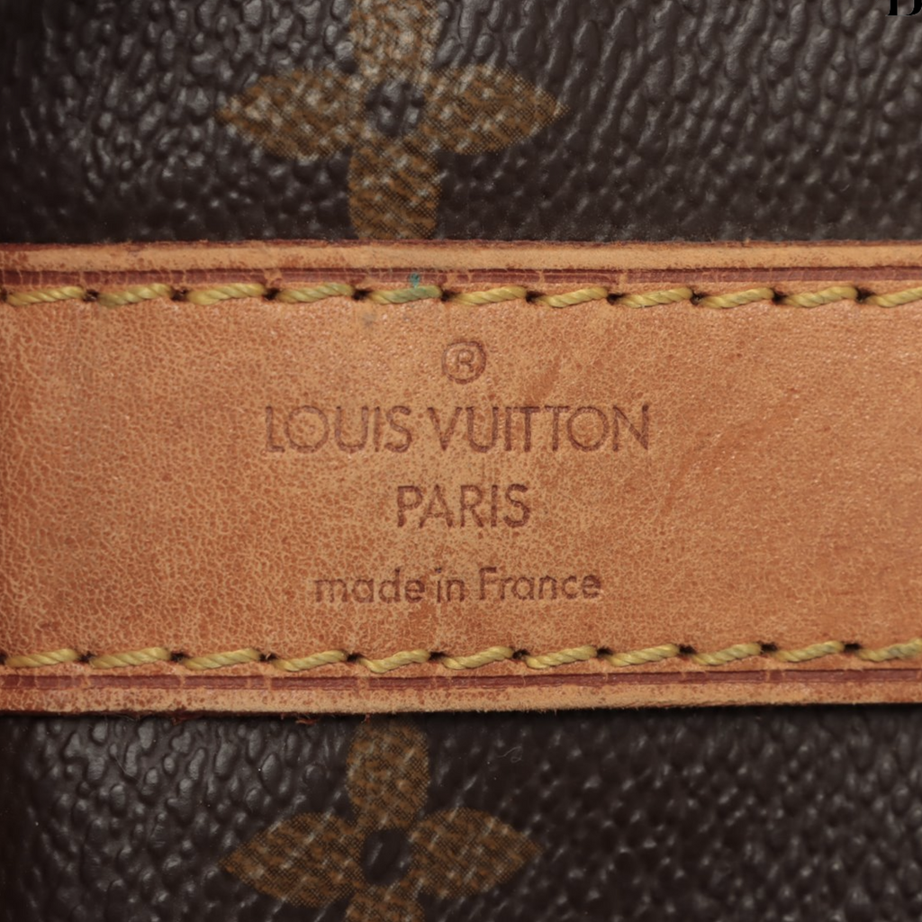 Louis Vuitton Brown Canvas Keepall Bandouli√®re 55 handbag bag