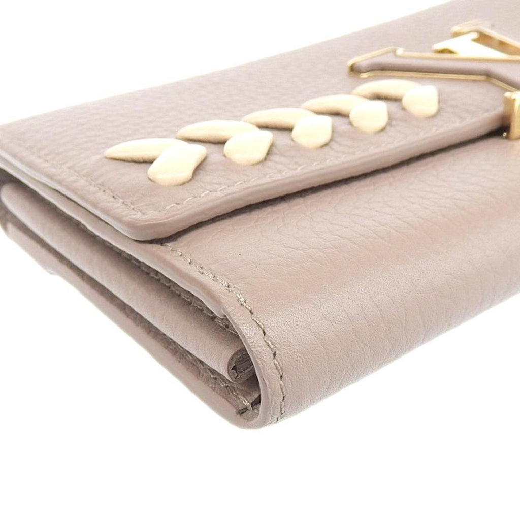 Louis Vuitton Brown Leather Capucines wallet accessories