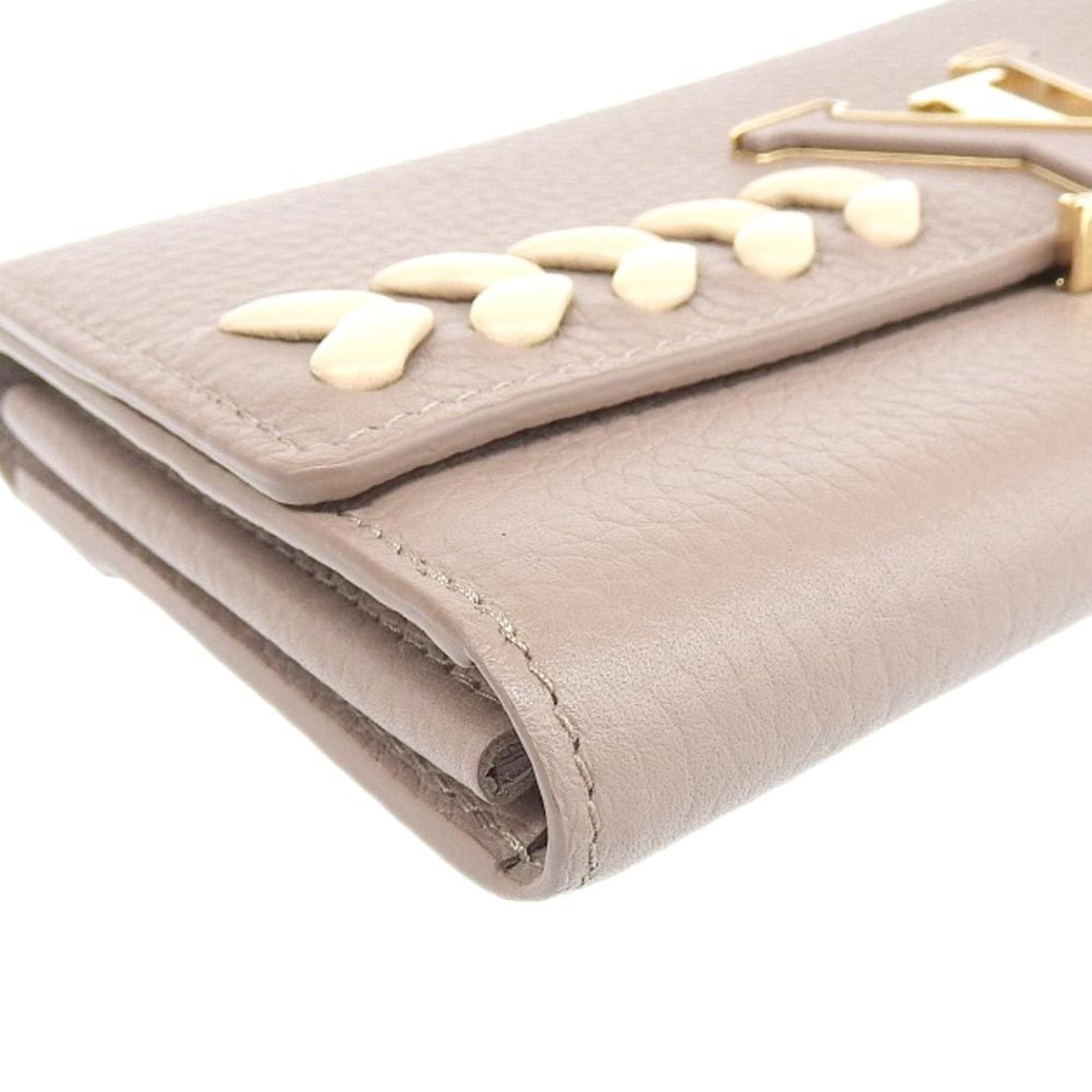 Louis Vuitton Brown Leather Capucines wallet accessories