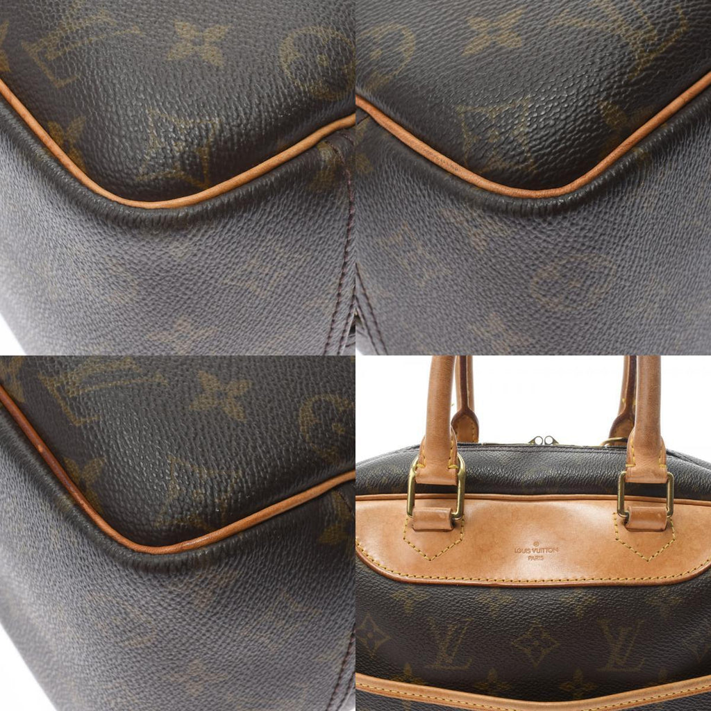 Louis Vuitton Brown Canvas Deauville handbag bag