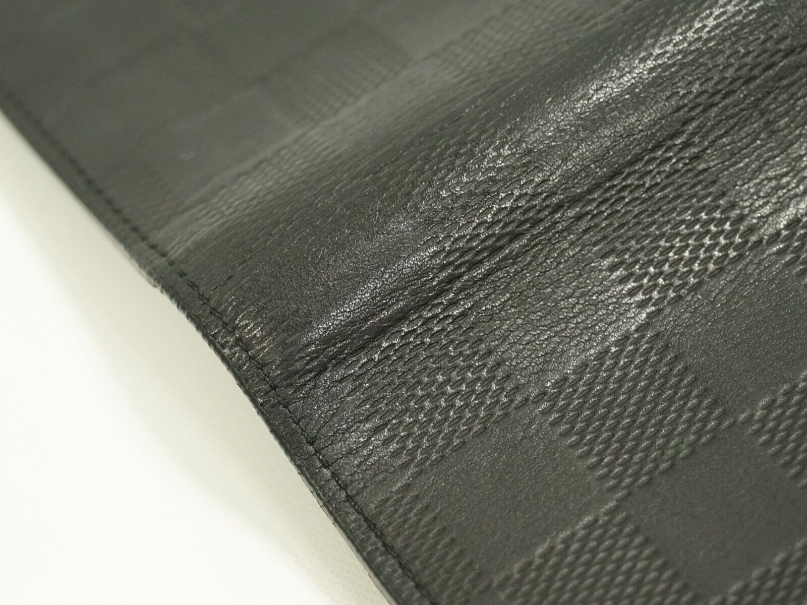 Louis Vuitton Black Leather Portefeuille Brazza wallet accessories