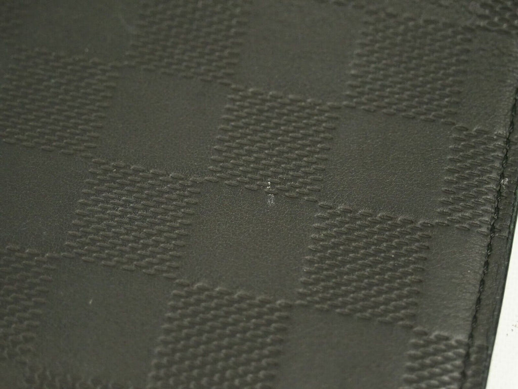 Louis Vuitton Black Leather Portefeuille Brazza wallet accessories