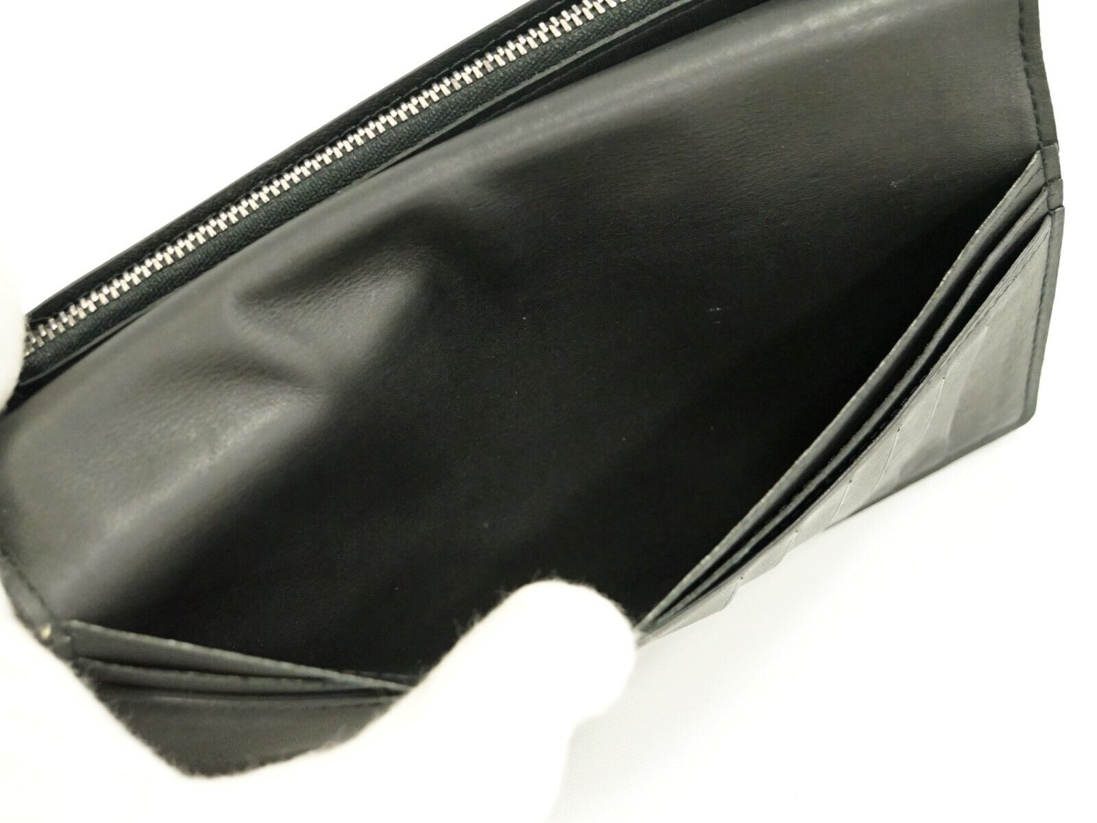 Louis Vuitton Black Leather Portefeuille Brazza wallet accessories