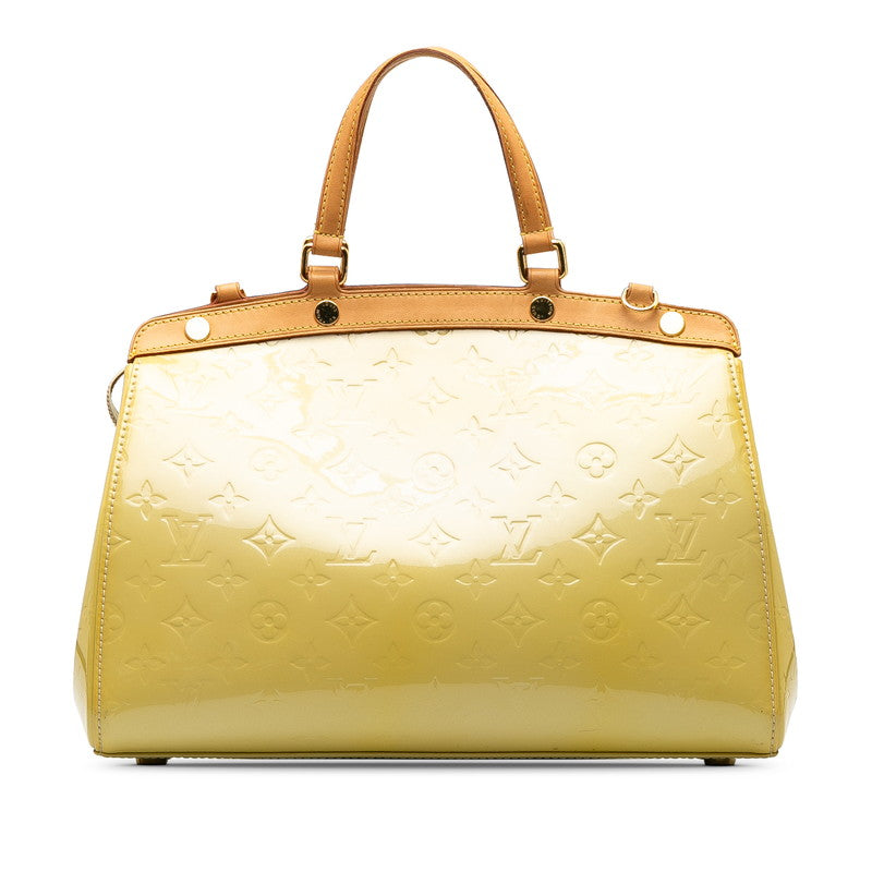 Louis Vuitton Monograms Verney M90108 Handbag Patent Leather Citrine Yellow  Citrus