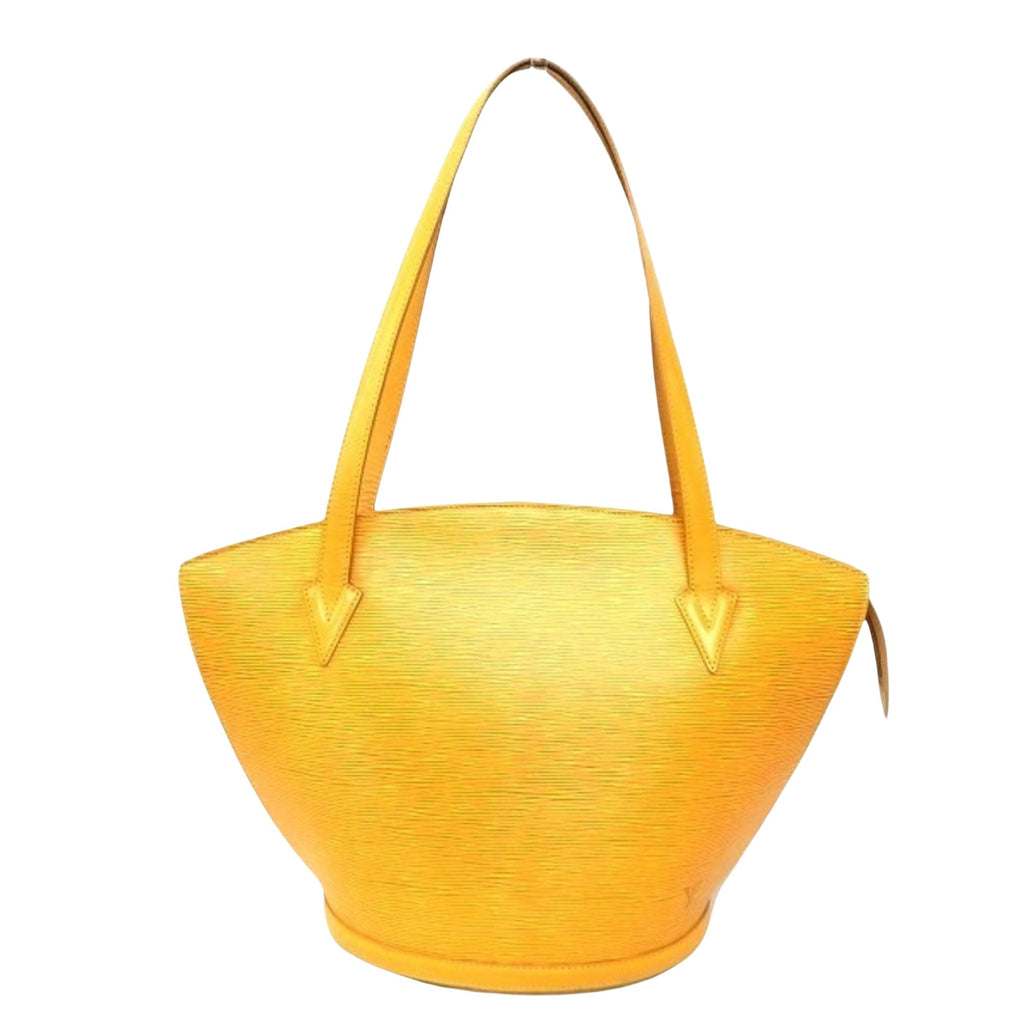 Louis Vuitton Yellow Leather Saint Jacques shopper bag