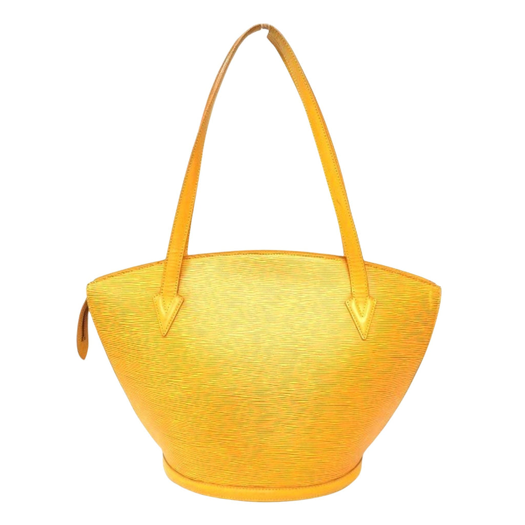 Louis Vuitton Yellow Leather Saint Jacques shopper bag
