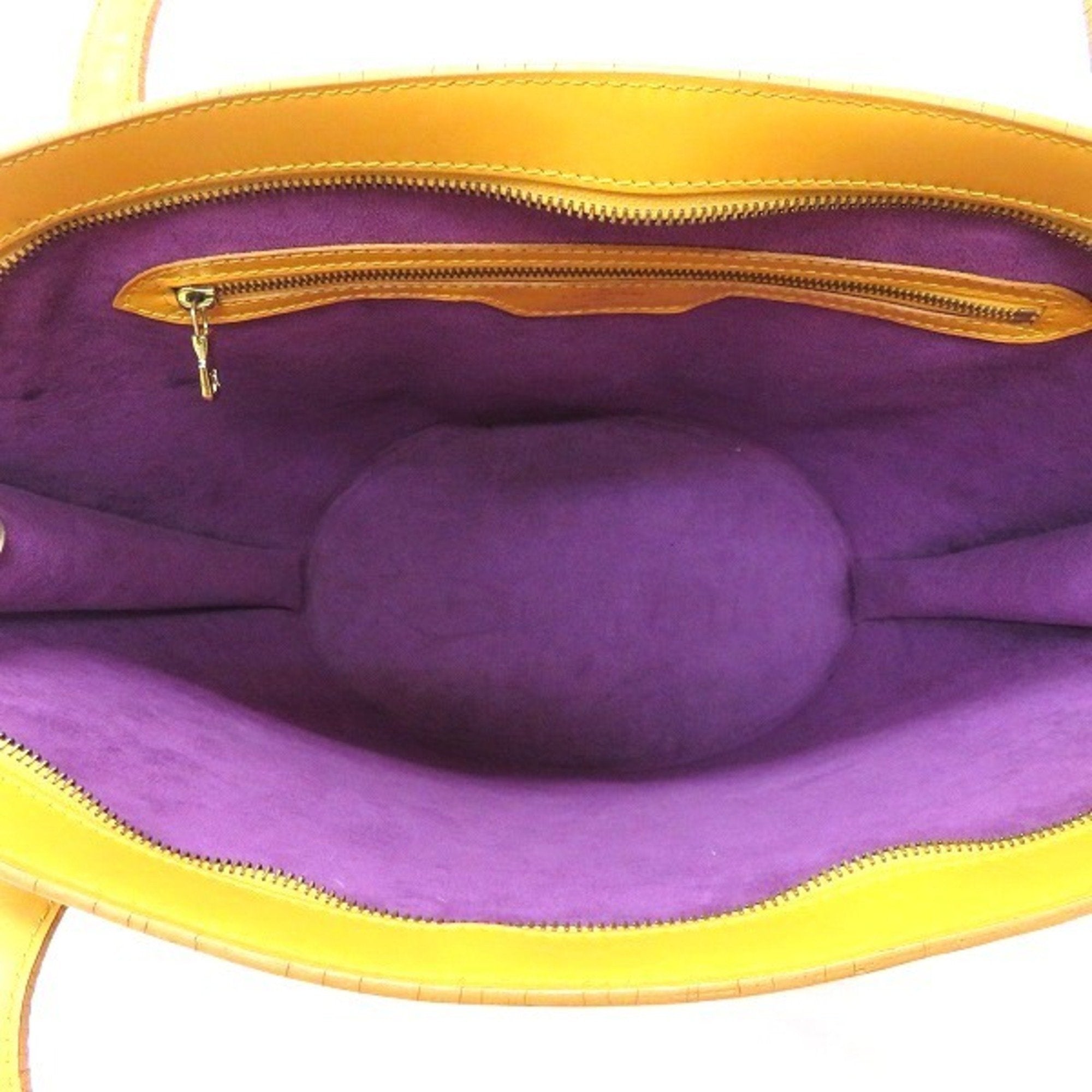 Louis Vuitton Yellow Leather Saint Jacques shopper bag