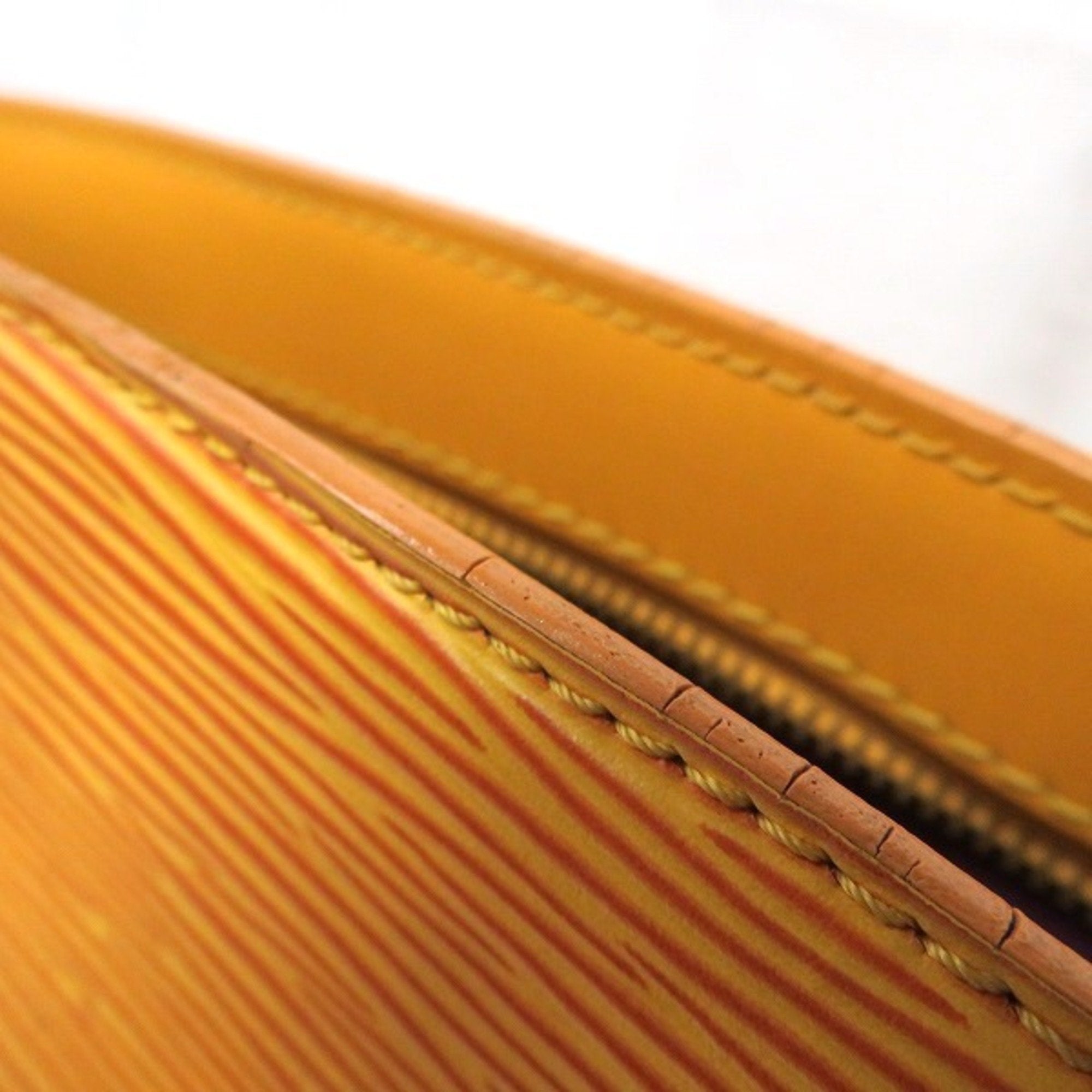 Louis Vuitton Yellow Leather Saint Jacques shopper bag