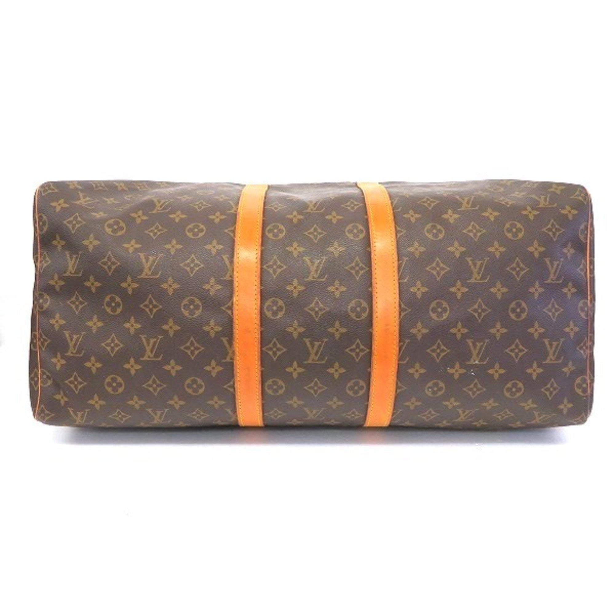 Louis Vuitton Brown Canvas Keepall 55 travel bag