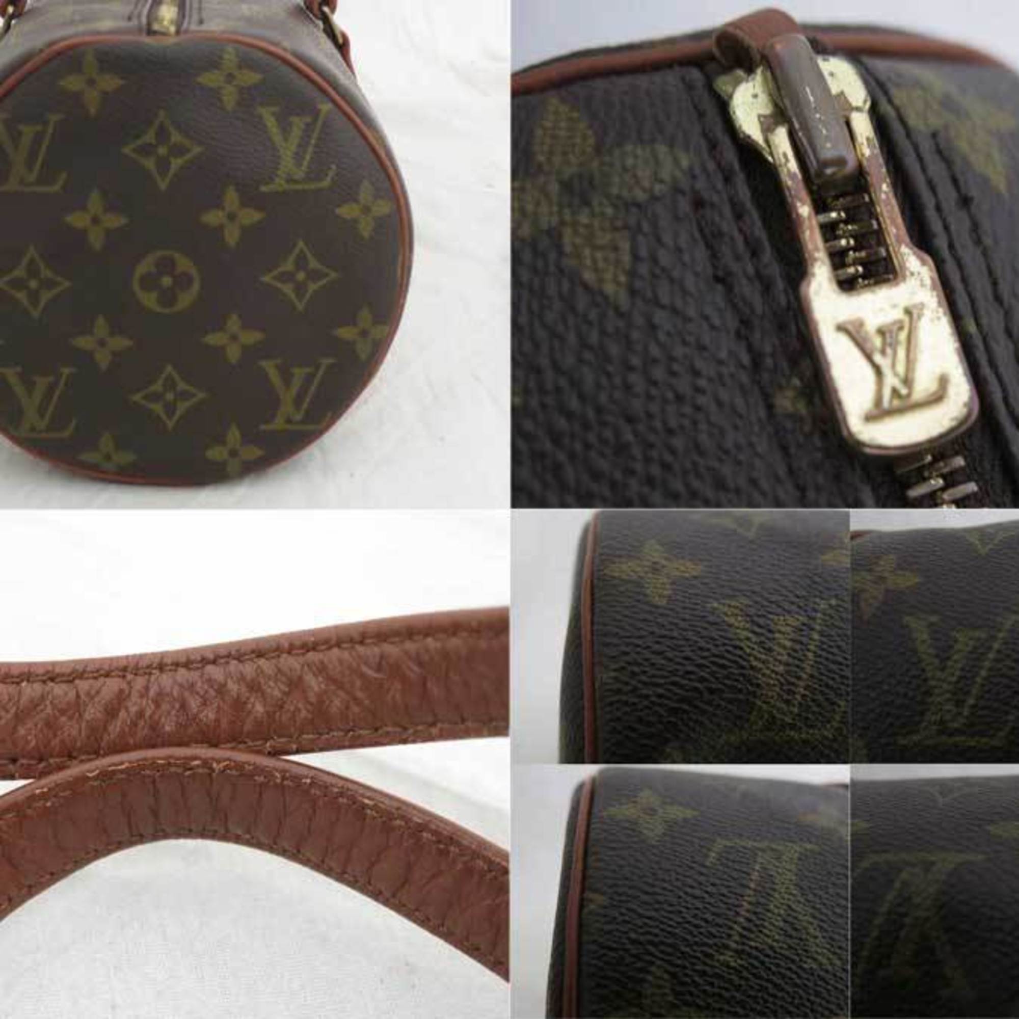 Louis Vuitton Brown Canvas Papillon 30 handbag bag