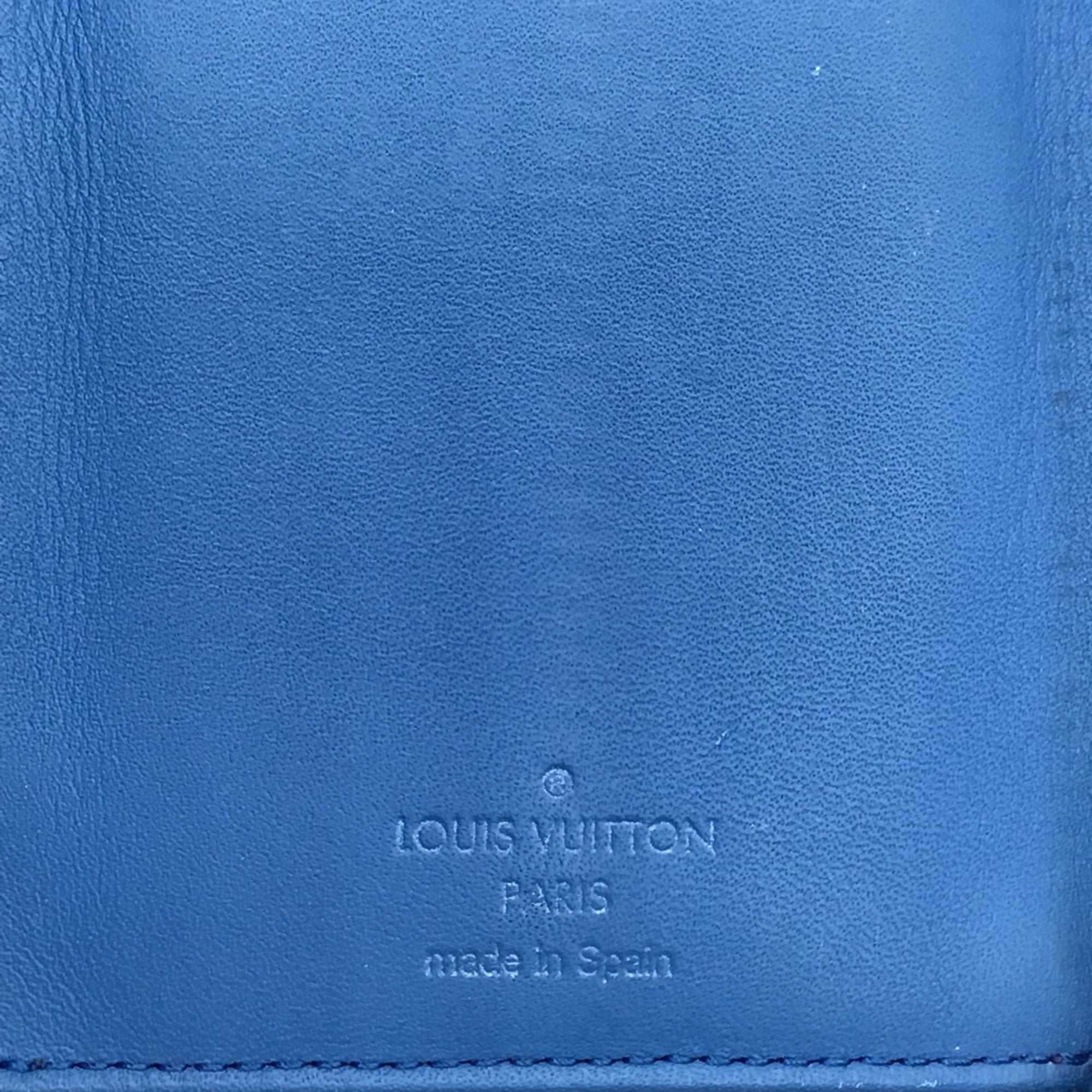 Louis Vuitton Blue Leather Portefeuille zippy wallet accessories
