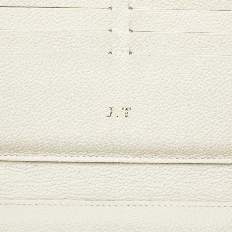 Louis Vuitton Monogram Amplant M93437 Long Wallet Leather Negro White  Vintage