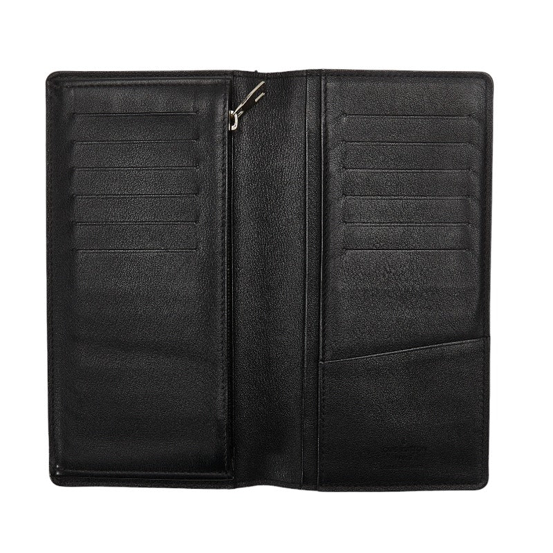 Louis Vuitton Louis Vuitton M58192 Long Wallet/Trion Leather Noir Black