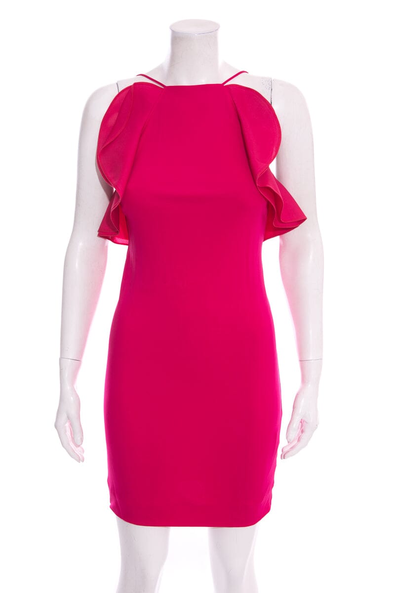 Gucci Pink Ruffle Mini Dress SZ S