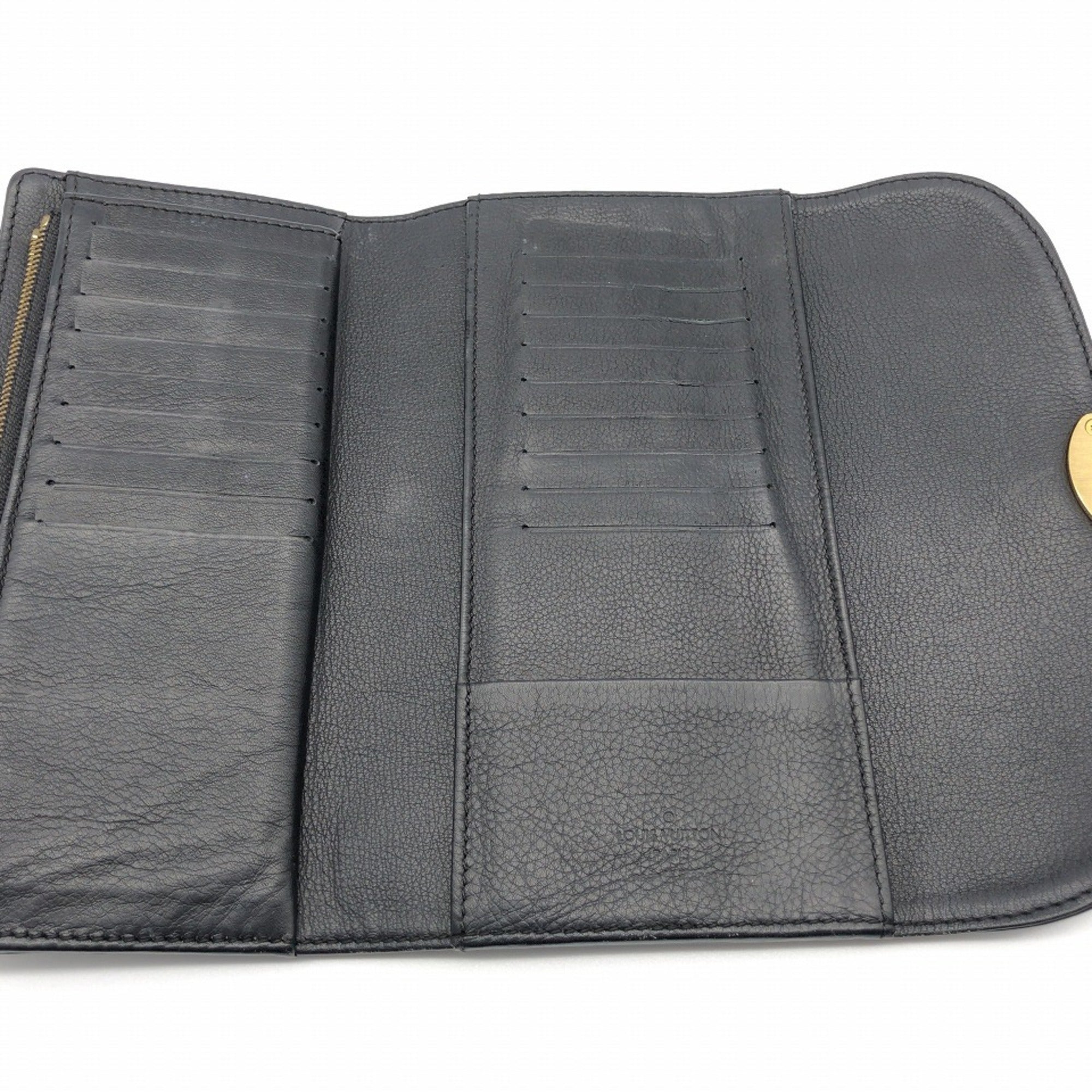 Louis Vuitton Black Leather Amelia wallet accessories