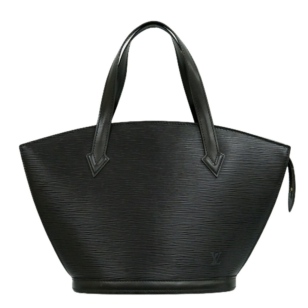 Louis Vuitton Black Leather Saint Jacques handbag bag