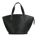 Louis Vuitton Black Leather Saint Jacques handbag bag