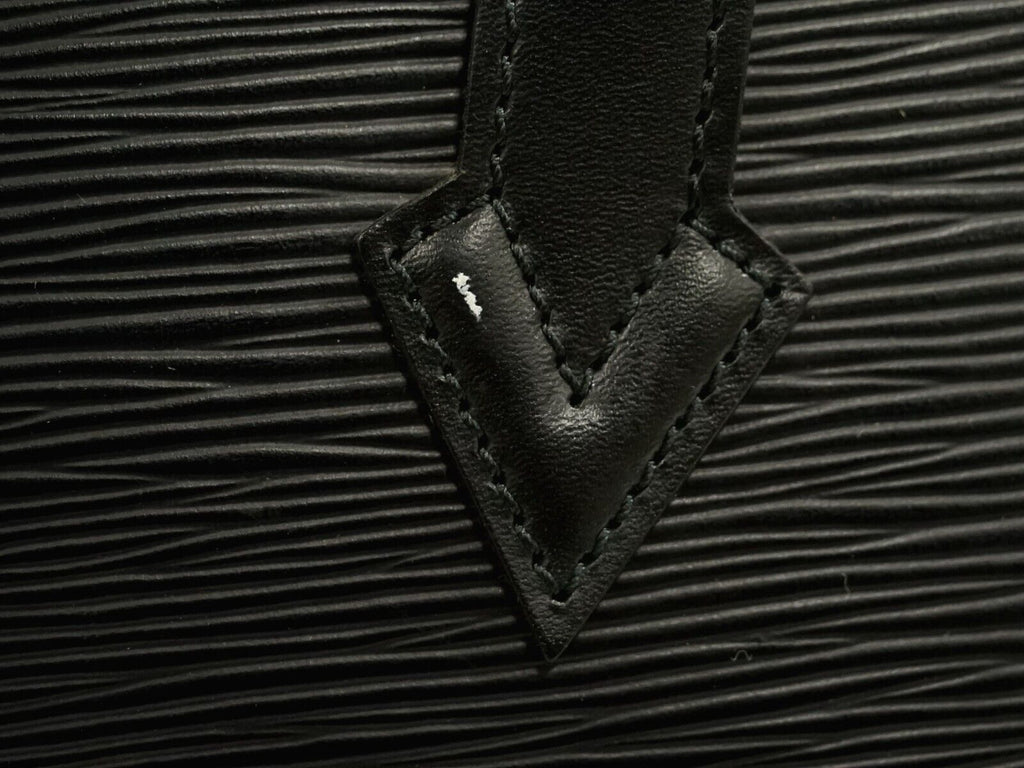 Louis Vuitton Black Leather Saint Jacques handbag bag