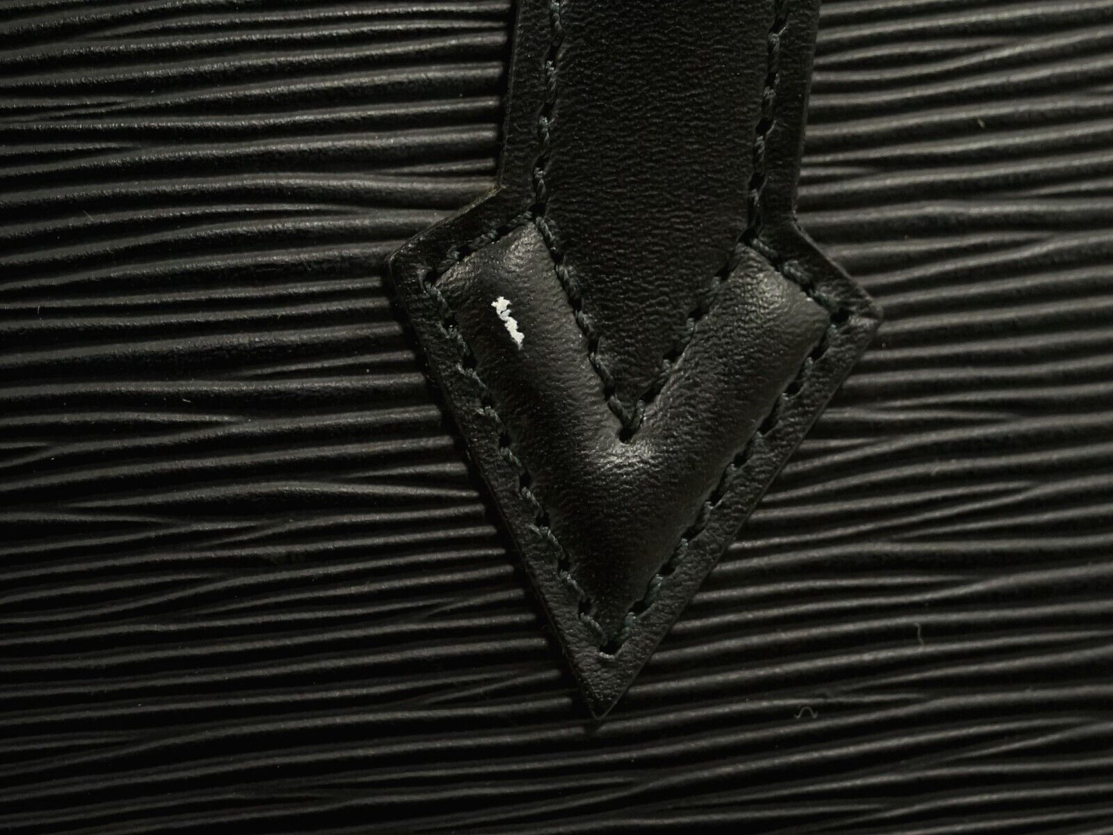 Louis Vuitton Black Leather Saint Jacques handbag bag