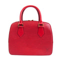 Louis Vuitton Red Leather Sablon handbag bag