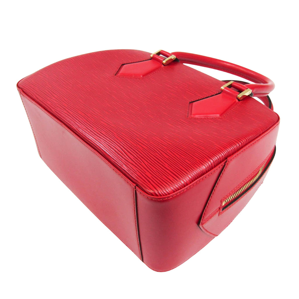 Louis Vuitton Red Leather Sablon handbag bag