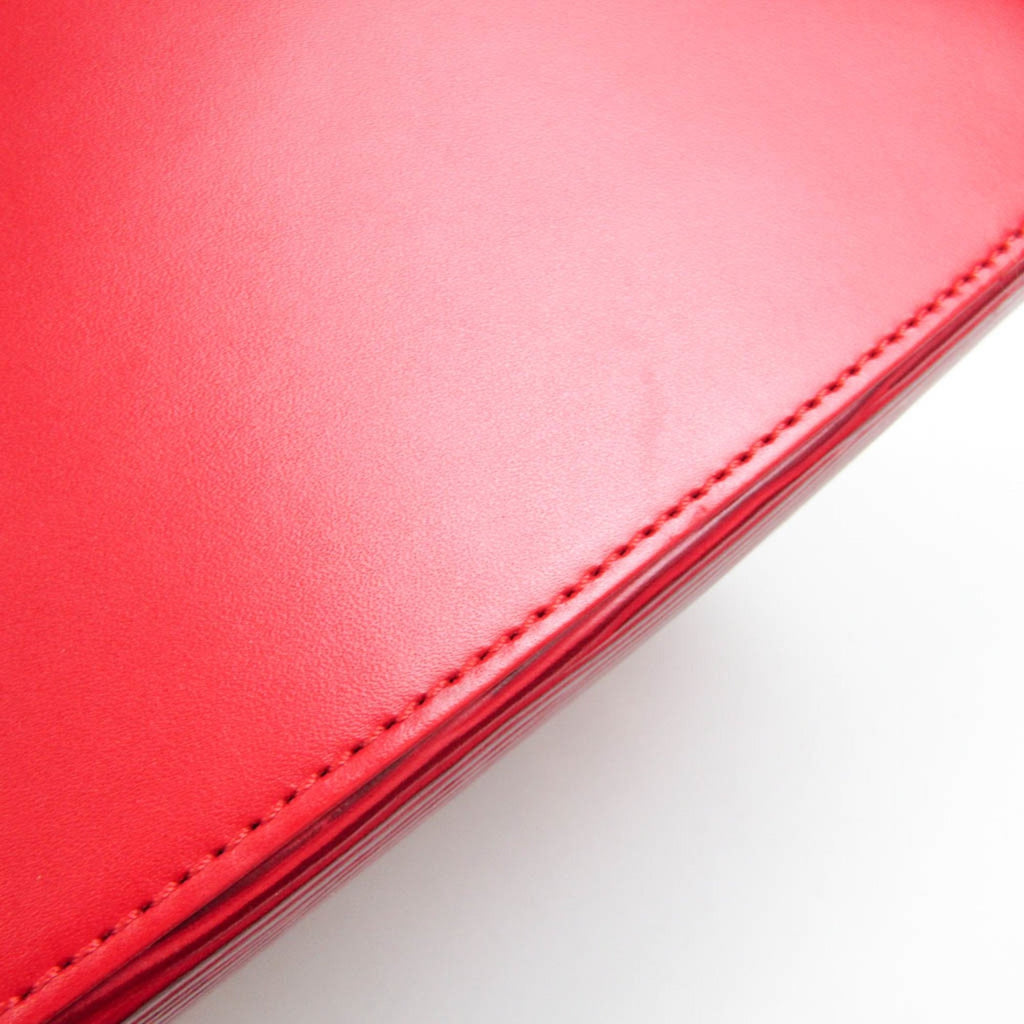 Louis Vuitton Red Leather Sablon handbag bag