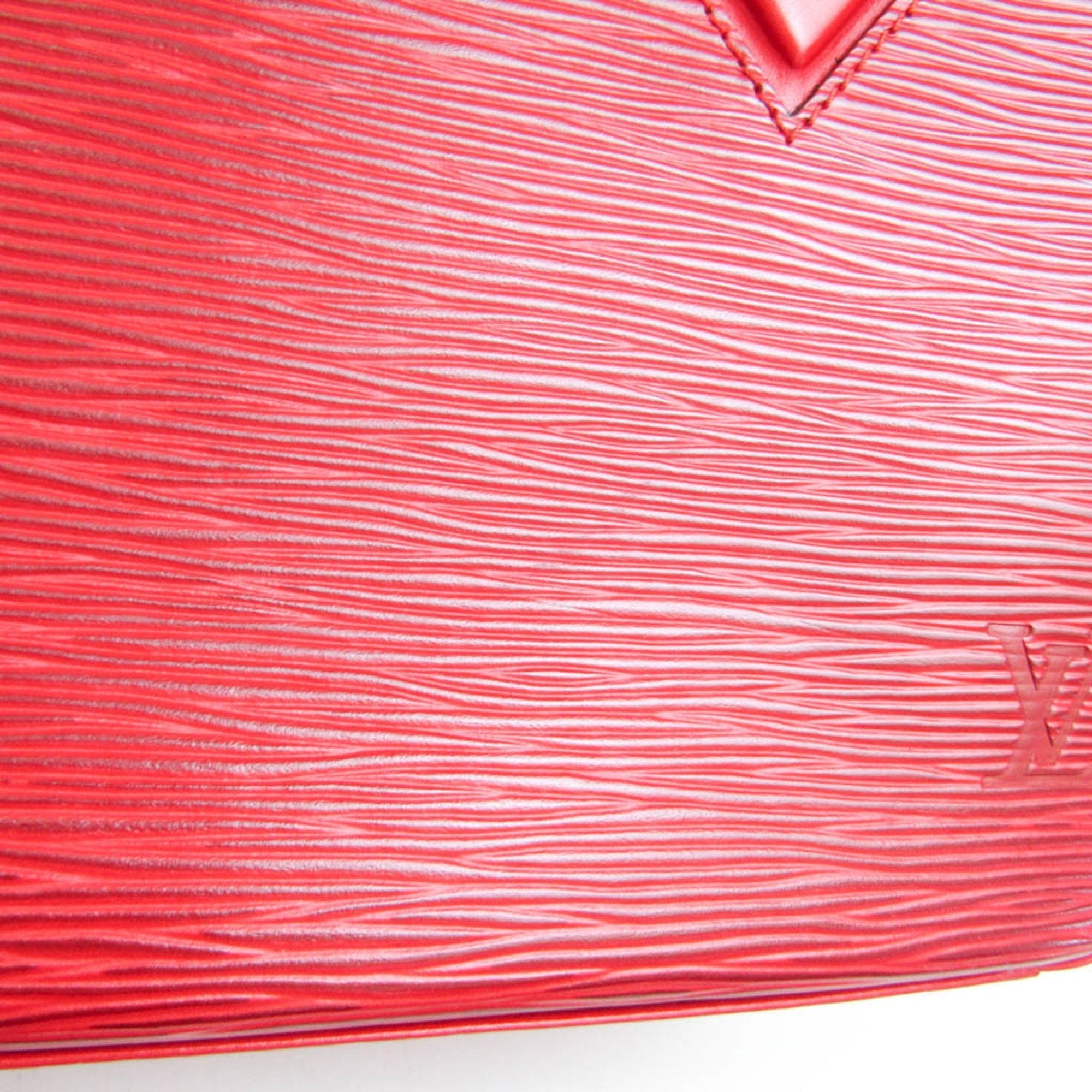 Louis Vuitton Red Leather Sablon handbag bag