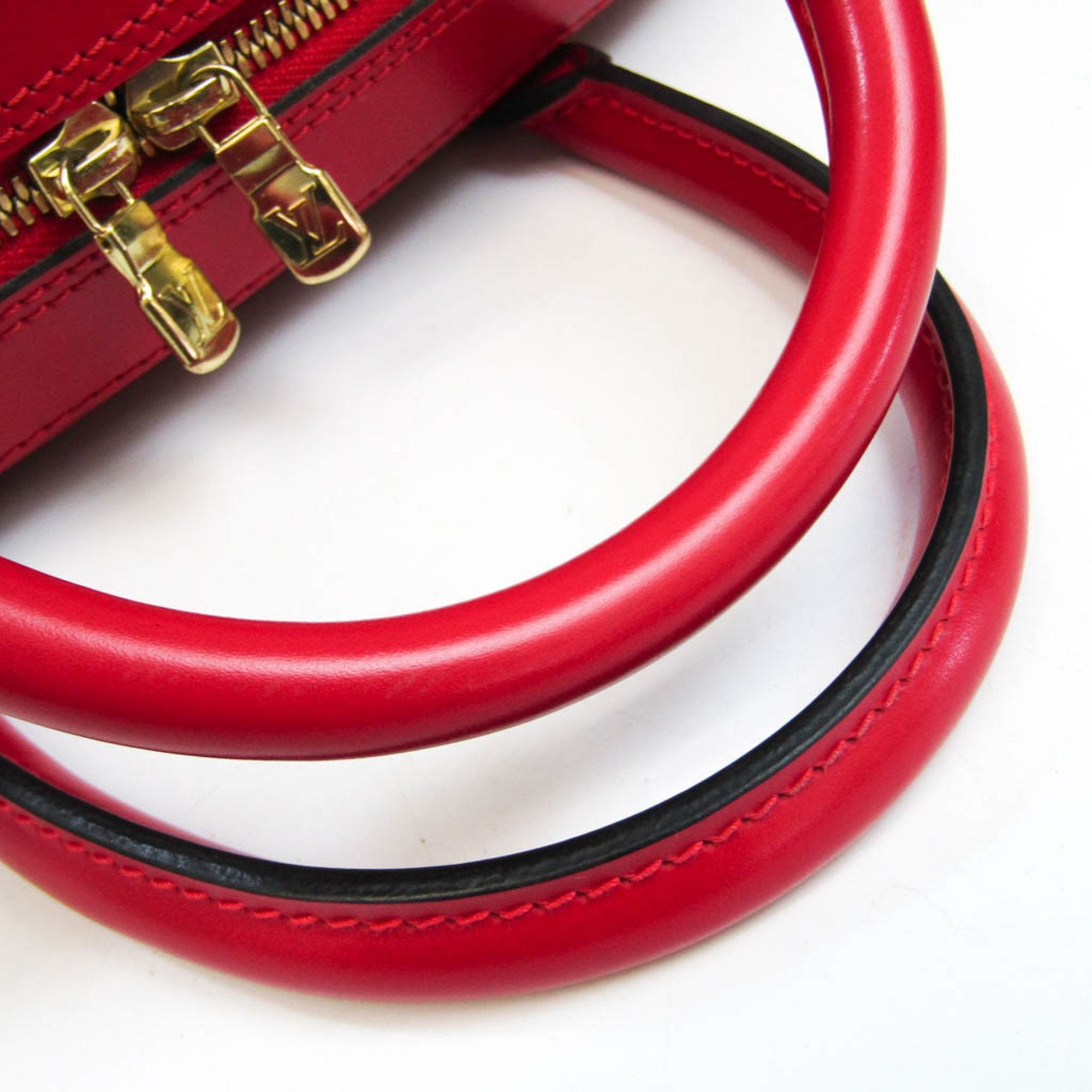Louis Vuitton Red Leather Sablon handbag bag