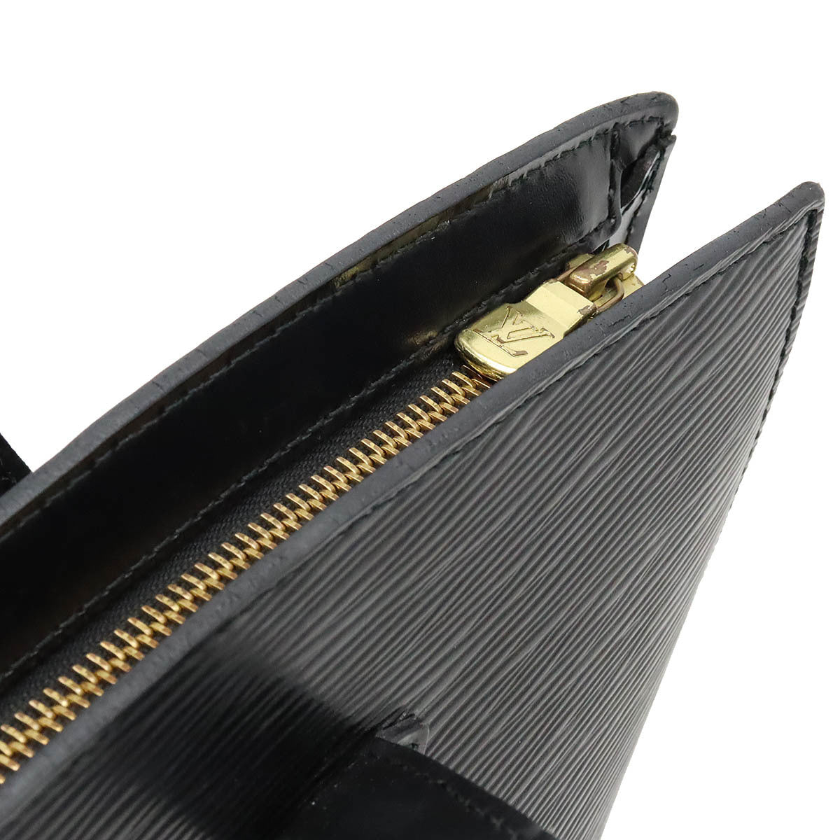 Louis Vuitton Epi Saint-Jacques Handbag Tote Bag Leather Noir M52272