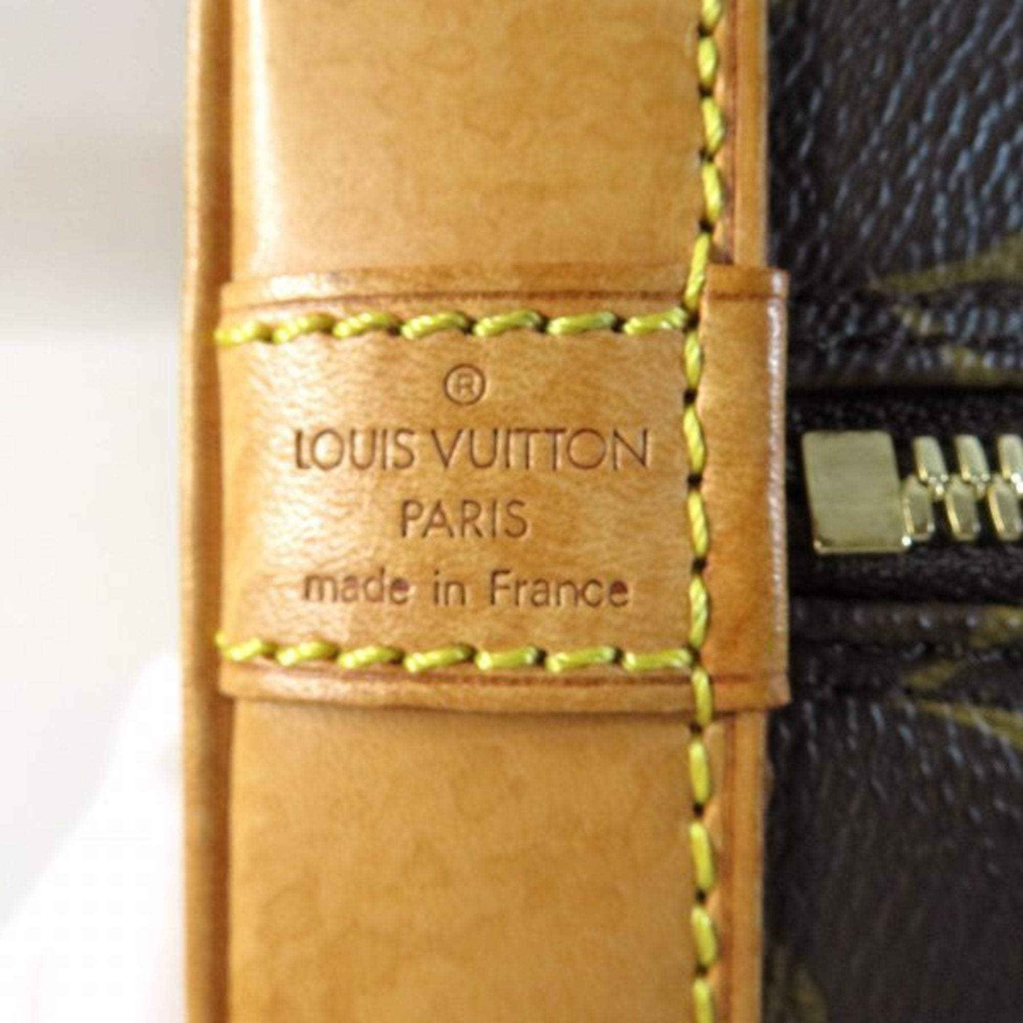 Louis Vuitton Brown Canvas Alma handbag bag