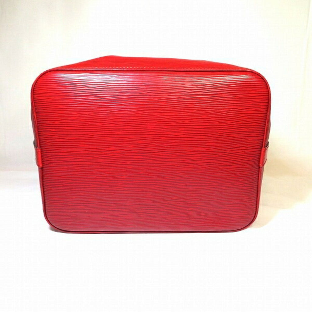 Louis Vuitton Red Leather Noe shopper bag
