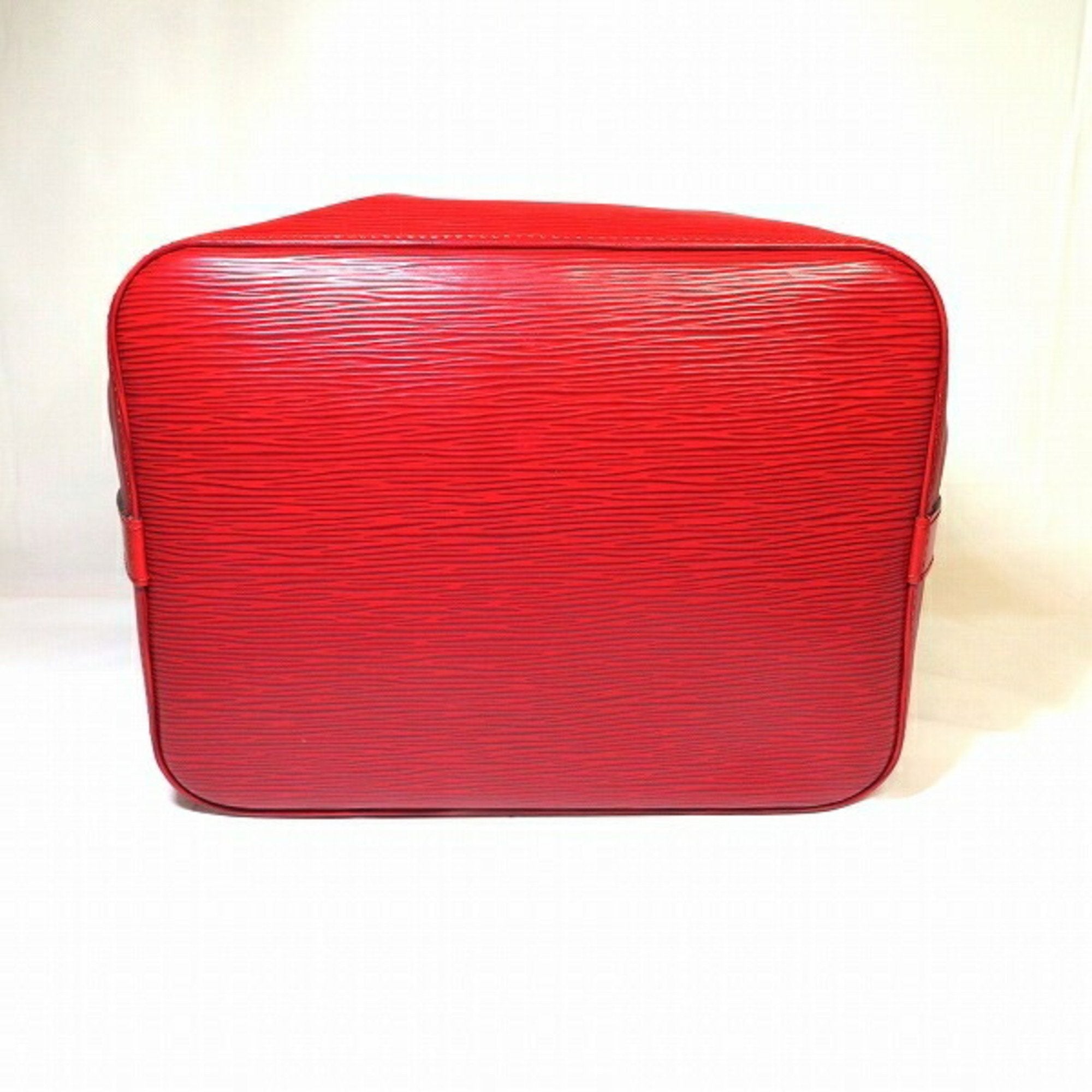 Louis Vuitton Red Leather Noe shopper bag