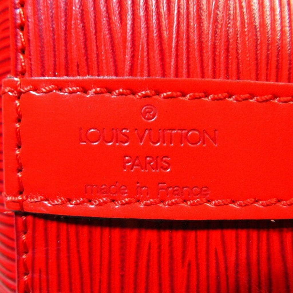 Louis Vuitton Red Leather Noe shopper bag