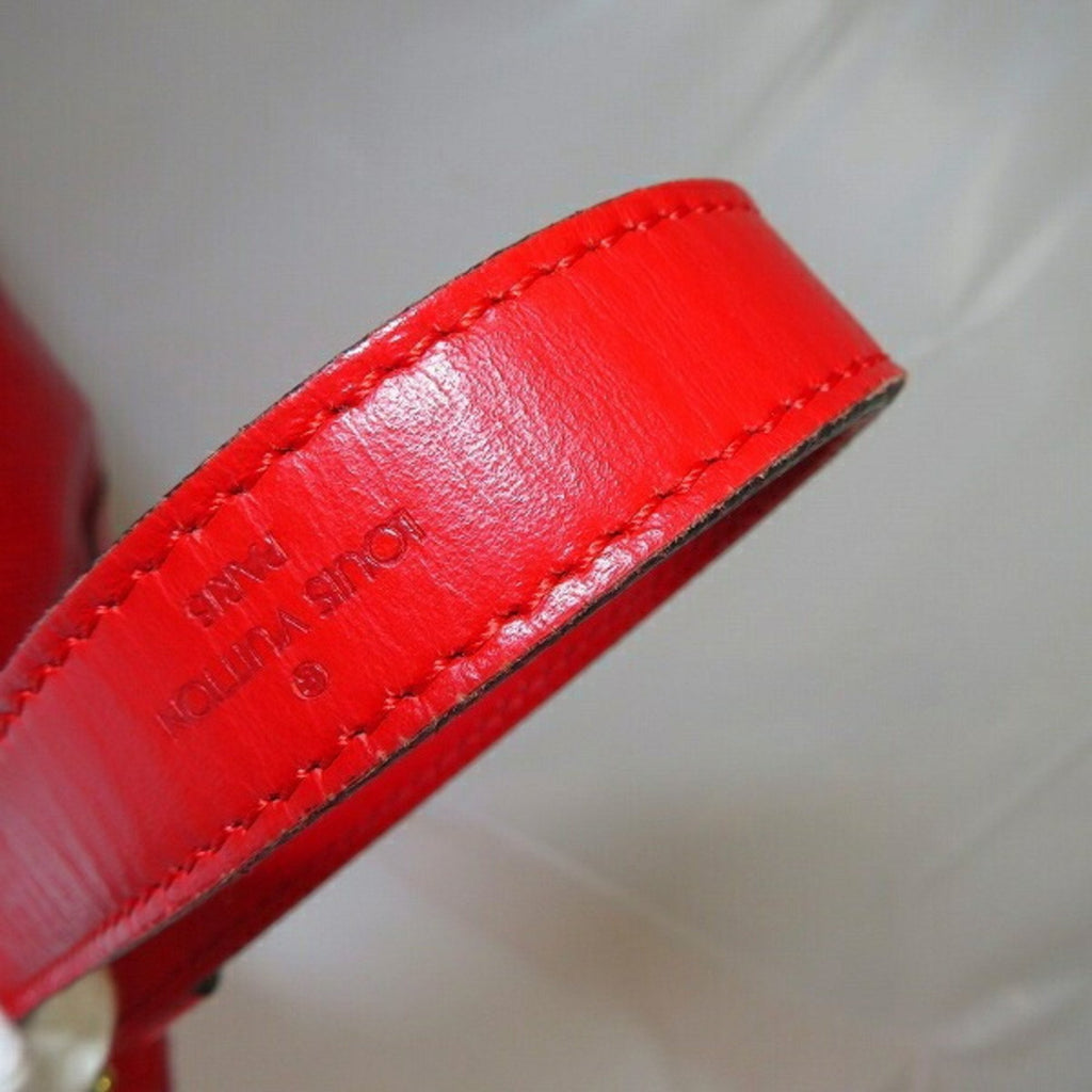 Louis Vuitton Red Leather Noe shopper bag